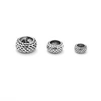 925 Sterling Silver Spacer Bead, snasta, méid éagsúla do rogha, dath bunaidh, Díolta De réir PC