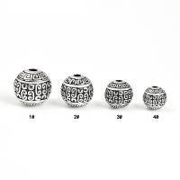 925 sterling silver Spacer Bead, Rund, polerad, olika storlek för val, ursprungliga färgen, Säljs av PC