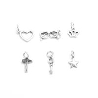 Argent sterling 925 Pendentif, poli, styles différents pour le choix, couleur originale, Trou:Environ 6mm, Vendu par PC