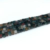 Naturliga indiska agat pärlor, Indian Agate, Flat Round, polerad, DIY, svart, 4x4mm, Längd Ca 15.35 inch, 5Strands/Lot, Säljs av Lot