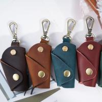 Volnerfs leer Key Bag, met Ijzer, uniseks, meer kleuren voor de keuze, 80x47mm, Verkocht door PC