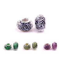 European Resin Beads with Iron Lantern silver color plated DIY Approx Sold By Bag