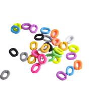 Acryl Linking Ring, geschilderd, DIY, meer kleuren voor de keuze, 18x23mm, 100pC's/Bag, Verkocht door Bag