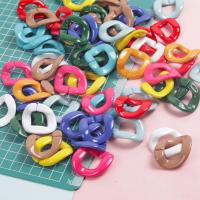 Acryl Linking Ring, moffelen vernis, DIY, meer kleuren voor de keuze, 40x33mm, Verkocht door PC