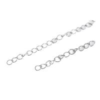 In acciaio inox catena Extender, 304 acciaio inox, lunghezza differente per scelta & DIY, colore originale, 50filotrefolo/borsa, Venduto da borsa