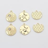 Zinc Alloy Pendants gold color plated DIY nickel lead & cadmium free Approx Sold By Bag