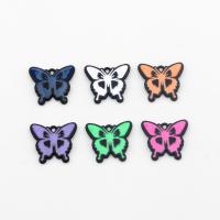 Zinc Alloy Enamel Pendants Butterfly painted DIY nickel lead & cadmium free Approx Sold By Bag