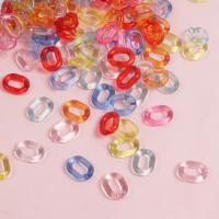 Acryl Linking Ring, DIY & transparant, meer kleuren voor de keuze, 14x19mm, 400pC's/Bag, Verkocht door Bag