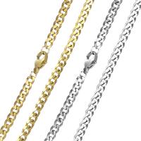 Titanium Steel Chain Necklace Vacuum Ion Plating & for man 3.50mm Sold By PC