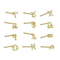 Plata de ley 925 Joyería de Piercing para náriz, chapado, diferentes estilos para la opción & para mujer, más colores para la opción, 10x3mm, Vendido por UD