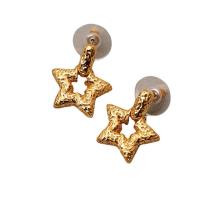 Brass Stud Earring 18K gold plated fashion jewelry & for woman & hollow nickel lead & cadmium free Sold By Pair