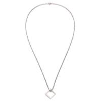 Collier d'acier titane, avec Pendentif en alliage de zinc, poli, unisexe & styles différents pour le choix & pour femme, couleur originale, Longueur Environ 27.55 pouce, Vendu par PC