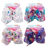 Grosgrain Ribbon Bowkont Hair Clip Bowknot printing & Girl 203mm Sold By PC