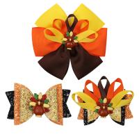 Grosgrain Ribbon Bowkont Hair Clip Bowknot printing & Girl 127mm Sold By PC