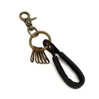 Key Chain, Koskind, med Jern & Zinc Alloy, mode smykker & for kvinde, flere farver til valg, 160x20mm, Solgt af PC