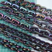 Acryl Linking Ring, AB plated, DIY & verschillende stijlen voor de keuze, zwart, 500pC's/Bag, Verkocht door Bag