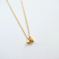 Collier d'acier titane, de lotus la graine, Placage de couleur d'or, pour femme, doré, Longueur 19.69 pouce, Vendu par PC