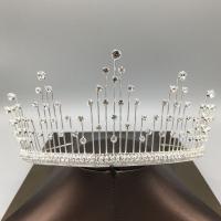 Tiaras, liga de zinco, banhado, joias de moda & para mulher & com strass, Mais cores pare escolha, níquel, chumbo e cádmio livre, 120x78mm, vendido por PC