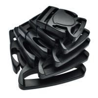 Plastic Release Buckle DIY black Sold By PC