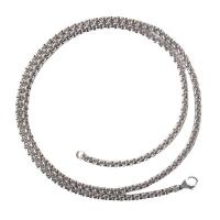 Titan stål halsband, polerad, Unisex & olika storlek för val, ursprungliga färgen, Säljs av PC