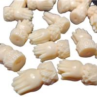 Resin Jewelry Beads Hand imitation ox bone & DIY ivory color Approx Sold By Bag