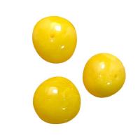 Resin Jewelry Beads imitation beeswax & DIY yellow Approx Sold By Bag