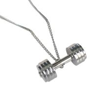 Titanium halskettingen, Titanium Staal, silver plated, uniseks, zilver, 33x14mm, Lengte 22.05 inch, Verkocht door PC