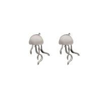 Hars Earring, Zinc Alloy, met Hars,  oorbel bericht, silver plated, mode sieraden & voor vrouw, twee verschillende gekleurde, 29x20mm, Verkocht door pair