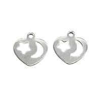 Stainless Steel Heart Pendants 304 Stainless Steel polished Unisex & hollow Approx Sold By Bag