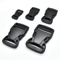 Plastic Release Buckle DIY black Sold By PC