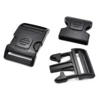 Plastic Release Buckle DIY black Sold By PC