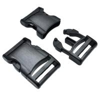 Plastic Release Buckle DIY black Sold By PC