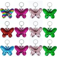 Key Chain, PET, med Zinc Alloy, Butterfly, Bærbare & Unisex, flere farver til valg, 60x85mm, Solgt af PC