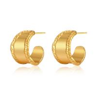 Brass Stud Earring 18K gold plated fashion jewelry & for woman golden nickel lead & cadmium free Sold By Pair