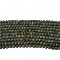 Russische Serpentine kralen, Russian Serpentine, Ronde, geschilderd, DIY & verschillende grootte voor keus, groen, Per verkocht Ca 40 cm Strand