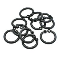 Plastic Bag Adjust Buckle Donut DIY black Inner Approx 14.5mm Sold By PC