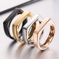 Titanium Steel Finger Ring plated Unisex Sold By PC