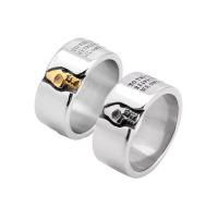 Titanium Steel Finger Ring plated & for man Sold By PC