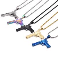 Titanium Steel Pendants Gun plated Sold By PC