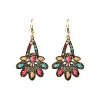 Rhinestone Earring Zinc Alloy plated fashion jewelry & for woman & with rhinestone Sold By Pair