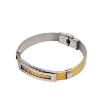 Stainless Steel smycken Armband, 304 rostfritt stål, med PVC-plast, Unisex, fler färger för val, Längd Ca 20 cm, Säljs av PC