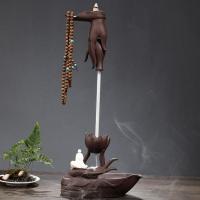 
Backflow Weihrauchbrenner Weihrauchkegel Sticks Holder Home Decor, Lila Sand, Halbhandgefertigt, für Zuhause und Büro & verschiedene Stile für Wahl, verkauft von PC