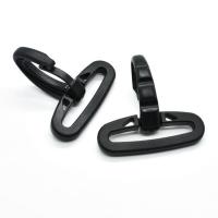 Plastic Zak Snap Hook Buckle, DIY & verschillende grootte voor keus, zwart, Verkocht door PC