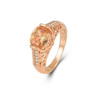 Bague Zircon cubique en laiton, avec zircon cubique, Placage de couleur d'or, bijoux de mode & normes différentes pour le choix & pour femme, doré, protéger l'environnement, sans nickel, plomb et cadmium, Taille:6-10, Vendu par PC