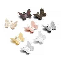 Zinc Alloy Animal Pendants Butterfly plated DIY nickel lead & cadmium free Sold By Bag