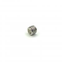 Perline in acciaio inox, 304 acciaio inox, Colonna, Vintage & DIY, colore originale, 9.60x7.30mm, Venduto da PC