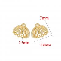 Sárgaréz Cage medál óvadék, 14K aranyozott, DIY, aranysárga, nikkel, ólom és kadmium mentes, 7x9.80mm, Által értékesített PC