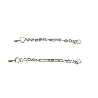 Nerezové oceli Extender řetěz, 304 Stainless Steel, ruční práce, DIY, Původní barva, 6.1mm,5mm,3mm, Prodáno za Cca 1.97 inch Strand