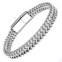 Bijoux bracelet en acier inoxydable, Acier inoxydable 304, Placage, longueur différente pour le choix & pour homme, plus de couleurs à choisir, 12mm, Vendu par PC