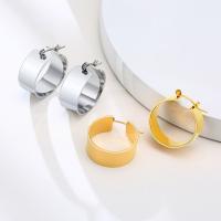 Stainless Steel Lever Terug Earring, 304 roestvrij staal, mode sieraden & voor vrouw, meer kleuren voor de keuze, 10x25mm, Verkocht door pair